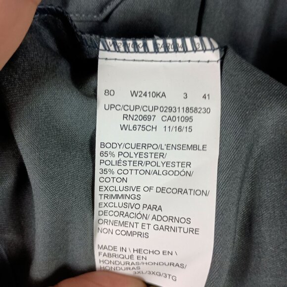 Dickies Flex Relaxed Fit Work Shirt Mens 3XL Gray Long Sleeve Utility Workwear - Picture 9 of 9